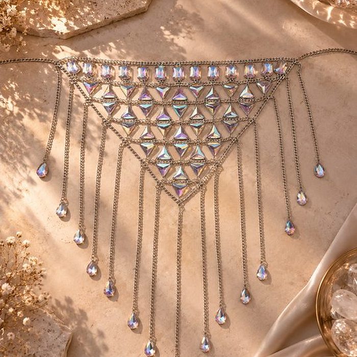 Ceinture Bijou Pampilles Irisées